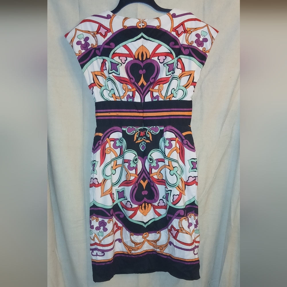 Nicole Miller Multicolor Patterned Dress